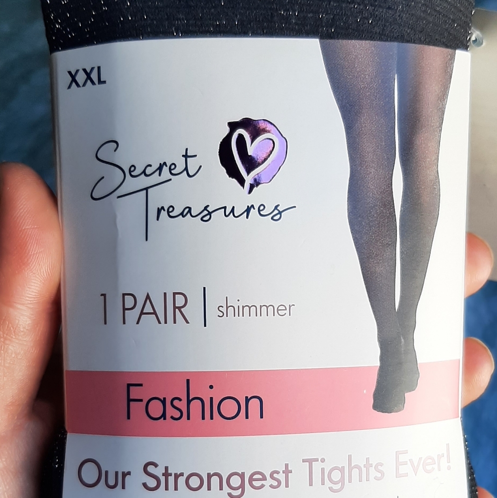 Secret Treasures Plus Size Shimmer Tights